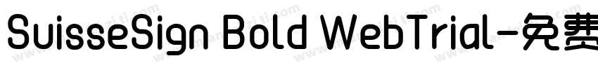 SuisseSign Bold WebTrial字体转换
